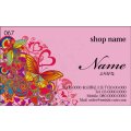 067　名刺　かわいい系　ピンク系（1箱100枚入）