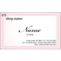 075　名刺　かわいい系　ピンク系（1箱100枚入）