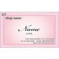 077　名刺　かわいい系　ピンク系（1箱100枚入）