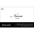 139　名刺　シンプル・ナチュラル系　ブラック系（1箱100枚入）