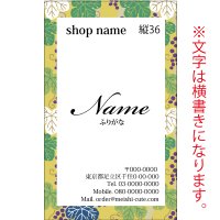 縦型名刺　グリーン名刺 （1箱100枚入） 商品No縦36