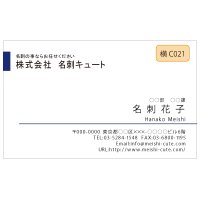 ビジネス　カラー名刺　横C021　（1箱100枚入）