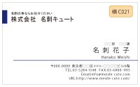 ビジネス　カラー名刺　横C021　（1箱100枚入）