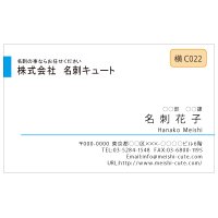 ビジネス　カラー名刺　横C022　（1箱100枚入）